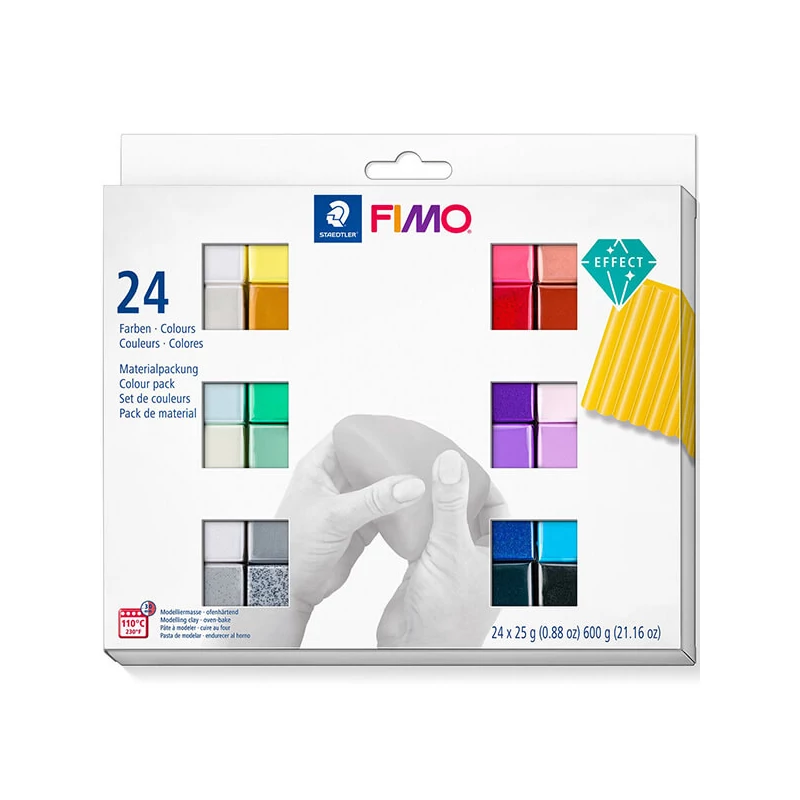 Sada modelovacej hmoty do rúry FIMO Effect Colour Pack, 24x25 g