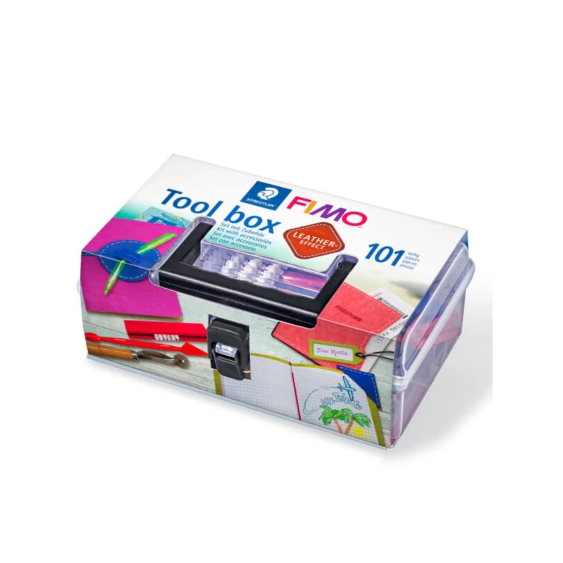 Sada FIMO Tool box pre listovú tlač a modelovacích hmôt do rúry Leather