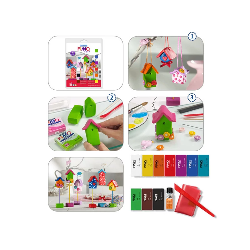 Sada modelovacej hmoty do rúry FIMO Soft Basic Set, 9x25 g