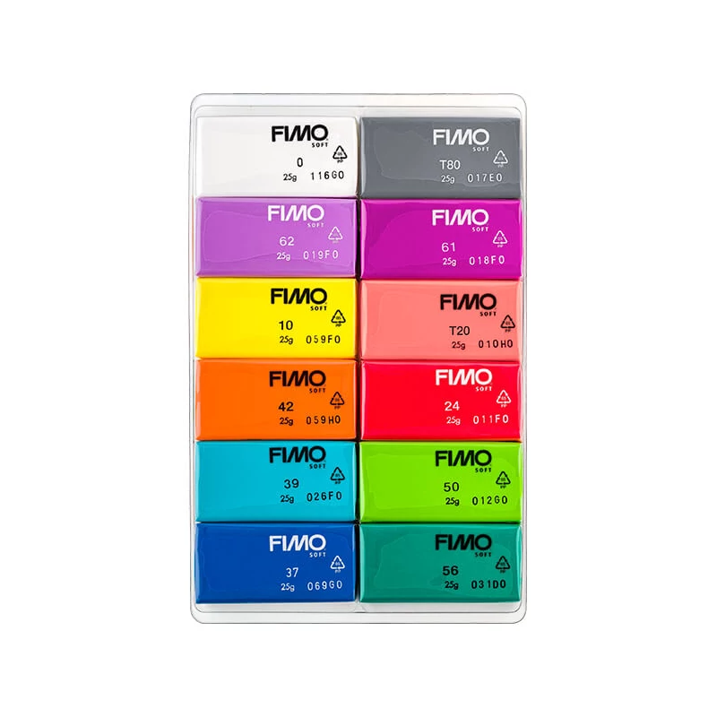 Sada modelovacej hmoty do rúry FIMO Soft Colour Pack, 12x25 g - Brilliant Colours