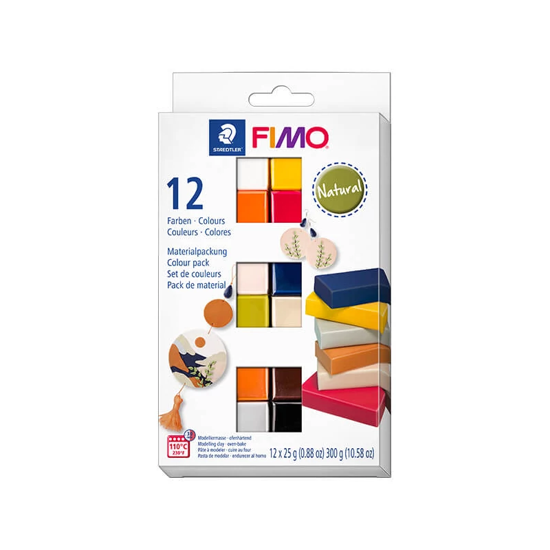 Sada modelovacej hmoty do rúry FIMO Soft Colour Pack, 12x25 g - Natural Colours
