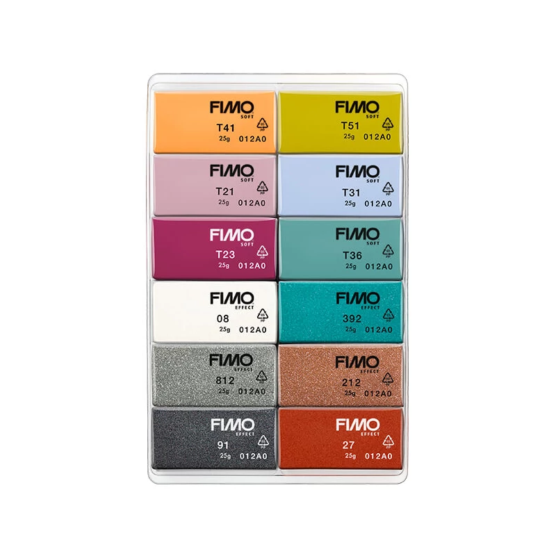 Sada modelovacej hmoty do rúry FIMO Soft Colour Pack, 12x25 g - Fashion Colours