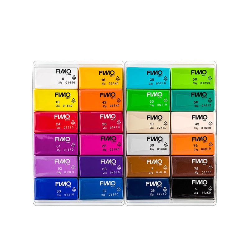 Sada modelovacej hmoty do rúry FIMO Soft Colour Pack, 24x25 g - Basic Colours