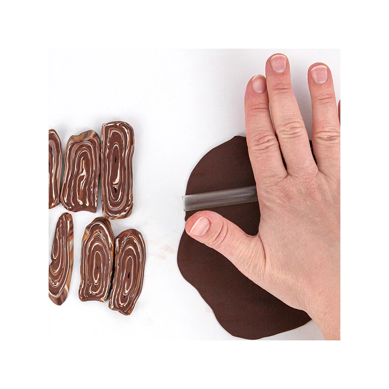 Sada modelovacej hmoty do rúry Fimo Soft, 4x25 g - drevený dizajn, wood design