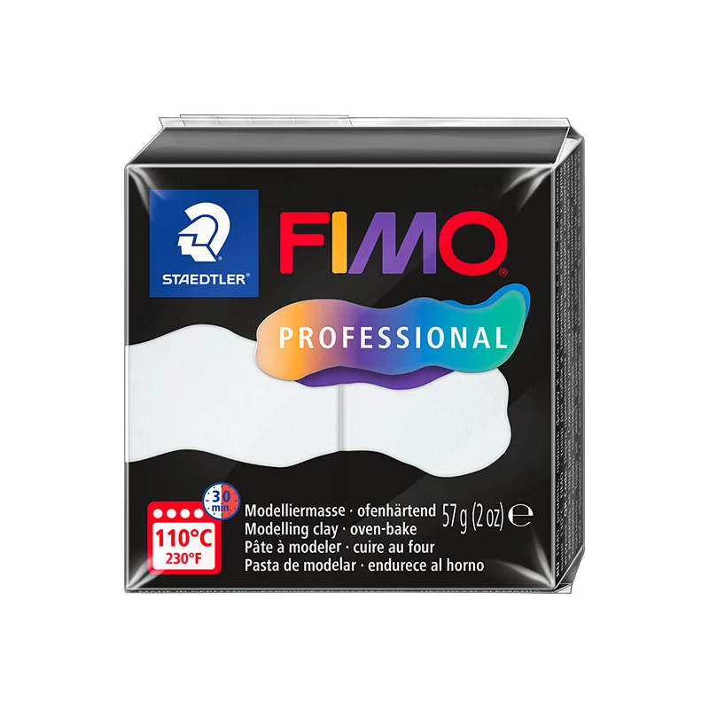 Modelovacia hmota do rúry FIMO Professional, 57 g - biela, white (8040-0)