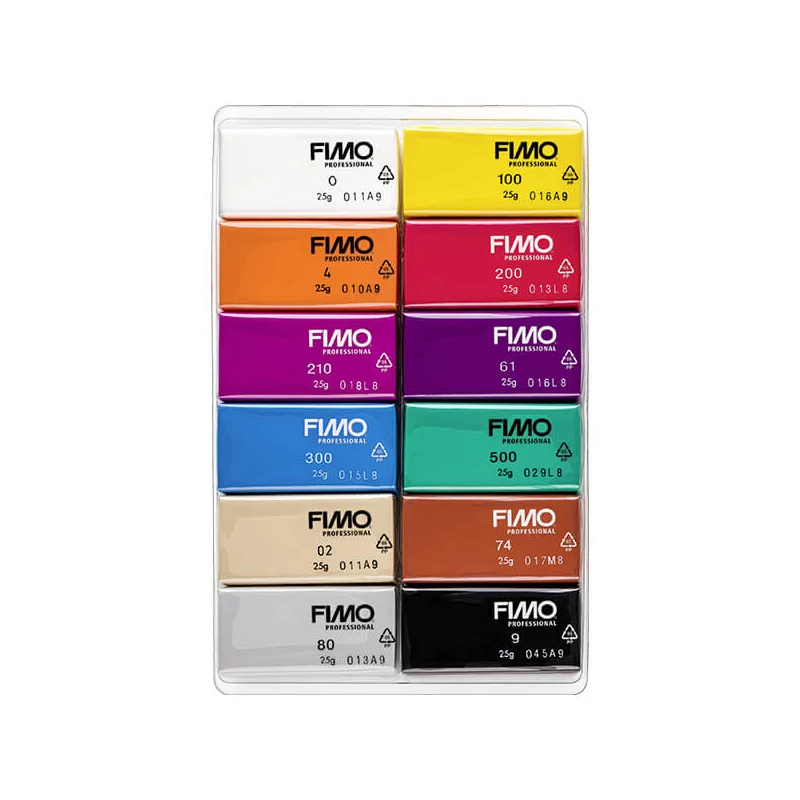 Sada modelovacích hmôt do rúry FIMO Professional Colour Pack, 12x25 g - Basic Colours