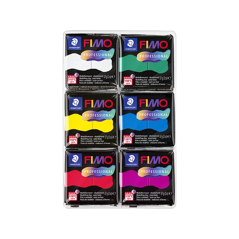 Sada modelovacích hôt do rúry FIMO Professional Colour Pack, 6x57 g - True Colours