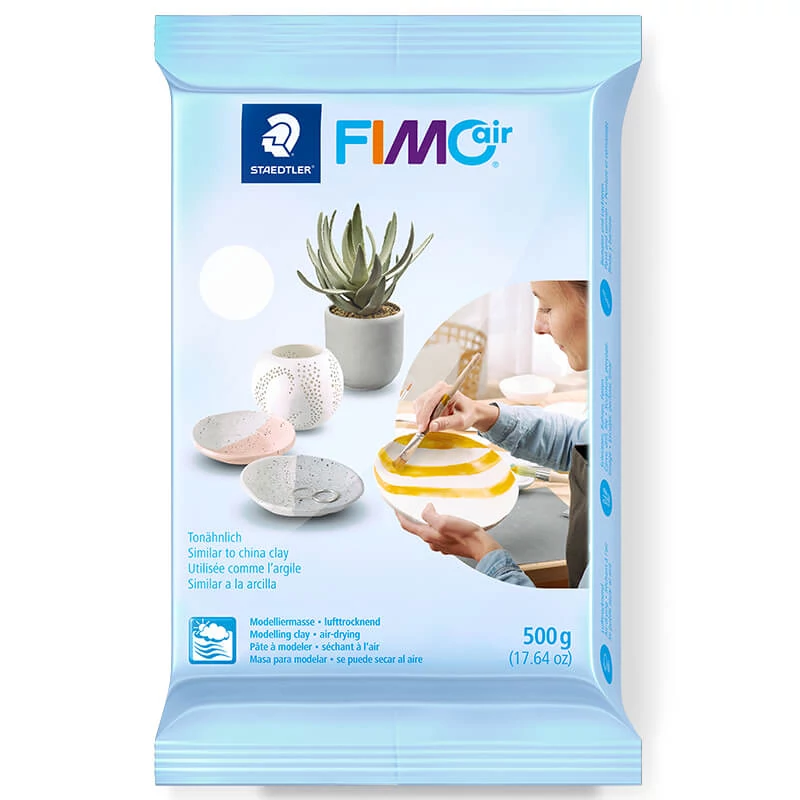 Modelovacia hmota tvrdnúca na vzduchu FIMO Air Basic 500 g - biela (8100-0)