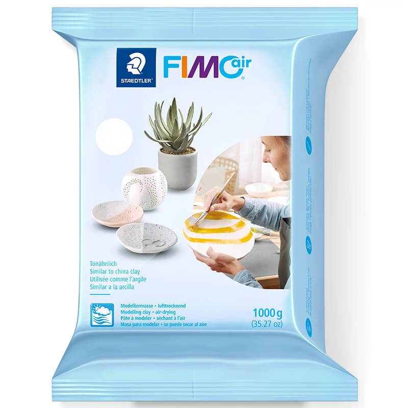 Modelovacia hmota tvrdnúca na vzduchu FIMO Air Basic 1000 g - biela (8101-0)