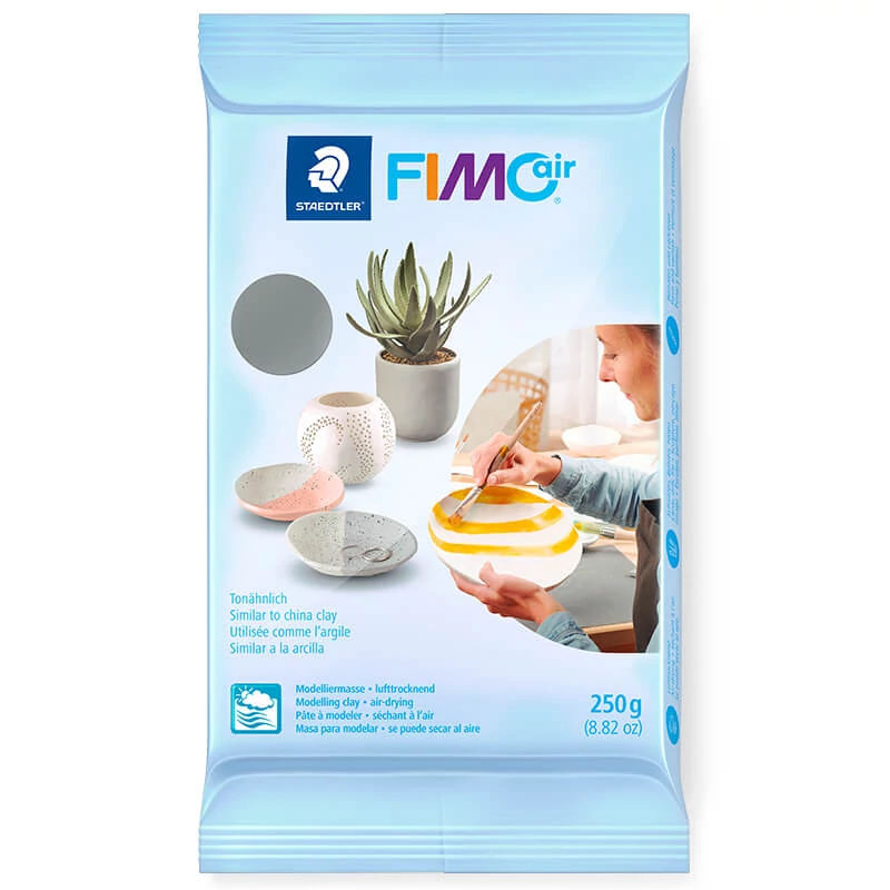 Modelovacia hmota tvrdnúca na vzduchu FIMO Air Basic250 g - sivá (8103-80)