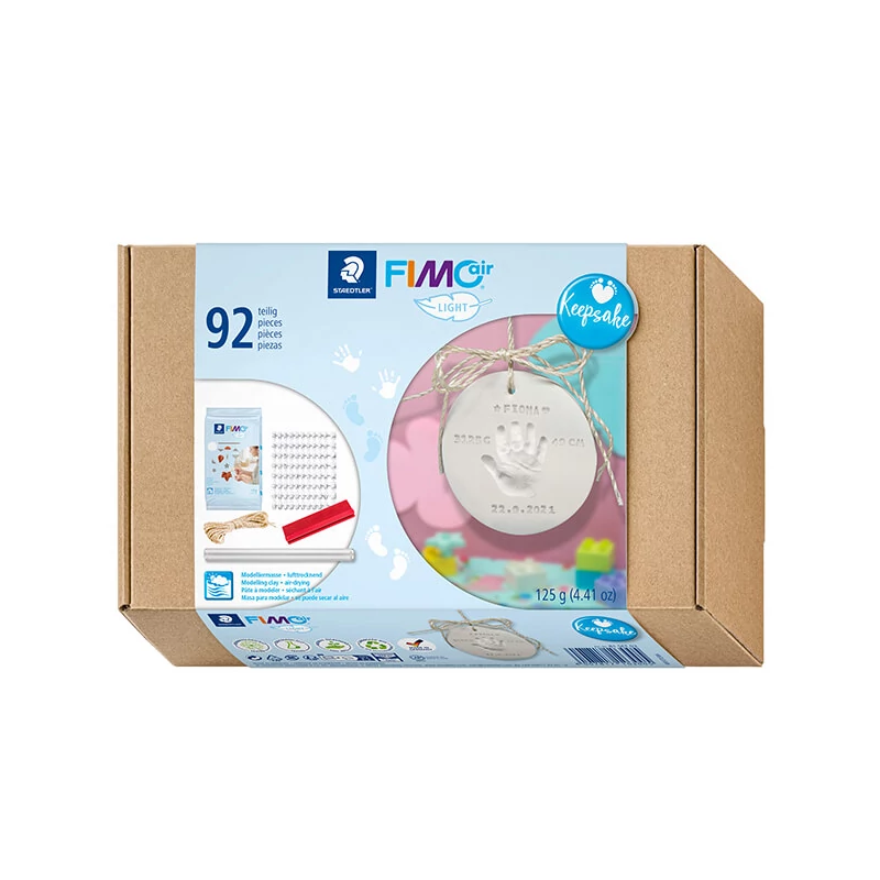 Sada modelovacej hmoty FIMO Air Light Keepsake Set, suvenírová sada, 127 g s doplnkami