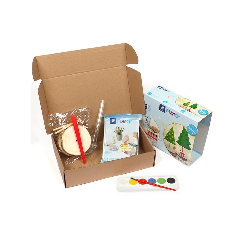 FIMO Air Basic Christmas Set, sada vianočných modelovacích hmôt, 500 g s doplnkami