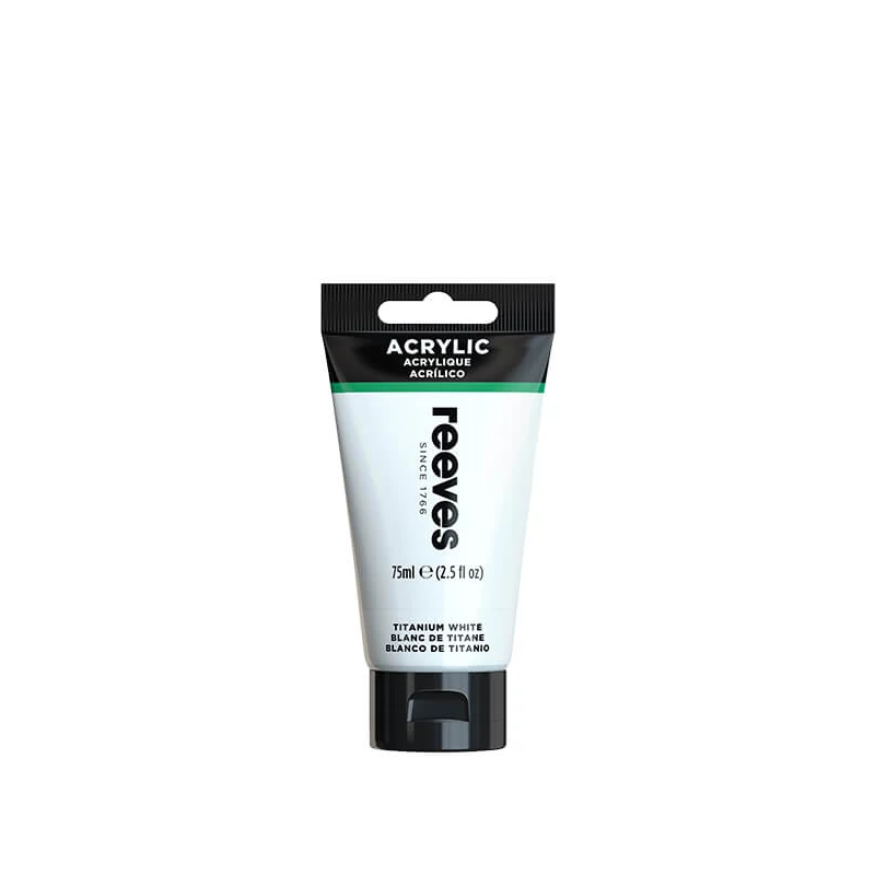 Akrylová farba Reeves, 75 ml - titanium white