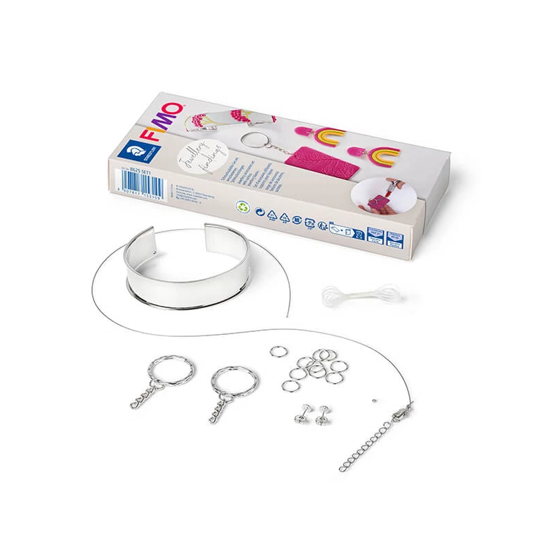 Jewellery findings FIMO - kovové podstavce na šperky, bižutérne komponenty 2