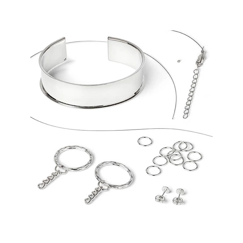 Jewellery findings FIMO - kovové podstavce na šperky, bižutérne komponenty 2