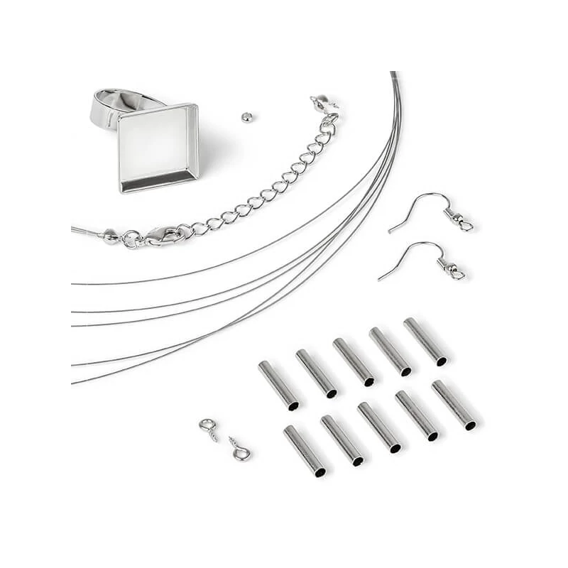Jewellery findings FIMO - kovové podstavce na šperky, bižutérne komponenty 2