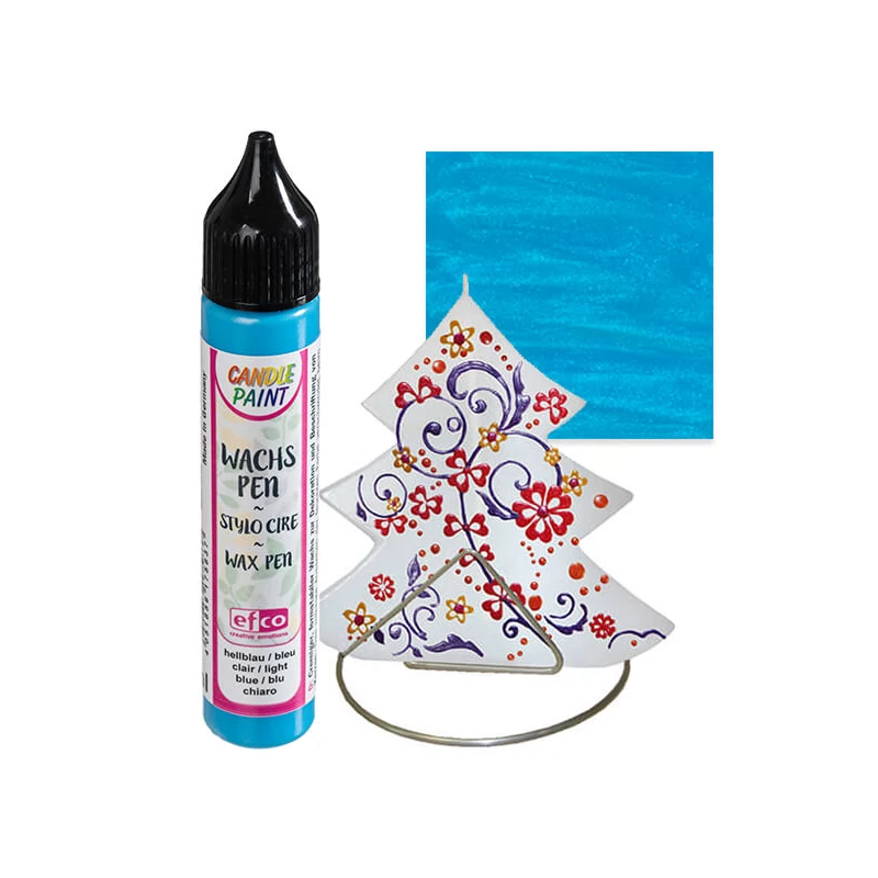 Candlepaint gyertyafestő toll, 28 ml - világoskék
