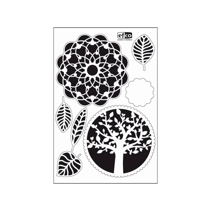 Šablóna, 21x30 cm - Mandala