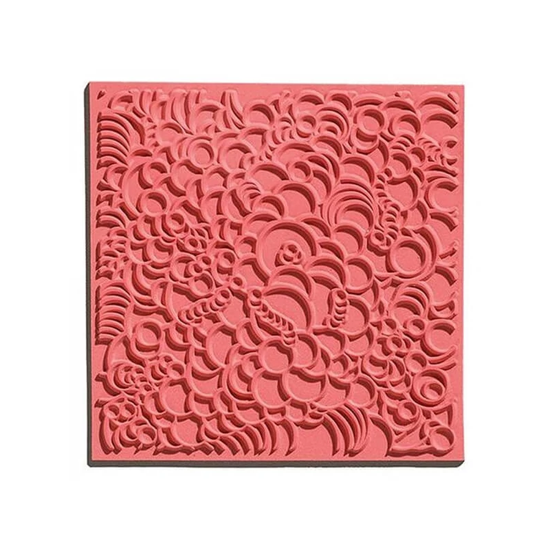 Gumový hárok na vzorovanie povrchu, 9x9 cm - Bubbles