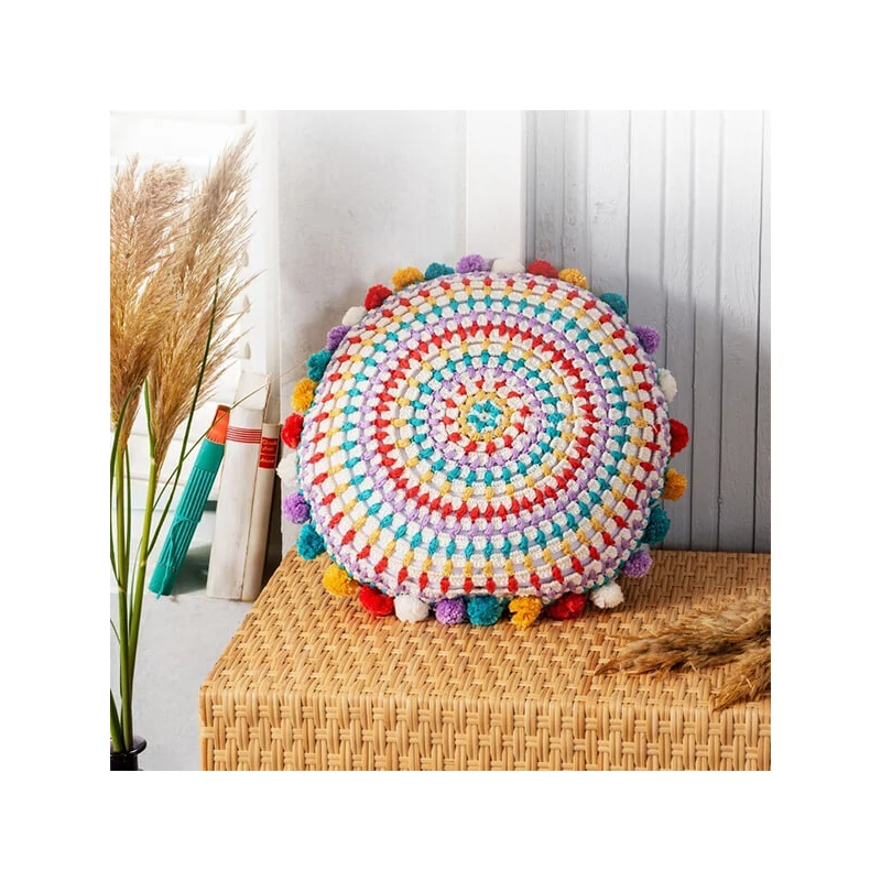 Háčkovacia súprava Anchor Mandala vankúš- Neón