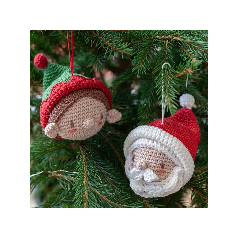 Háčkovacia sada, figúrka Anchor Creativa Amigurumi - Santa a jeho pom°Cník