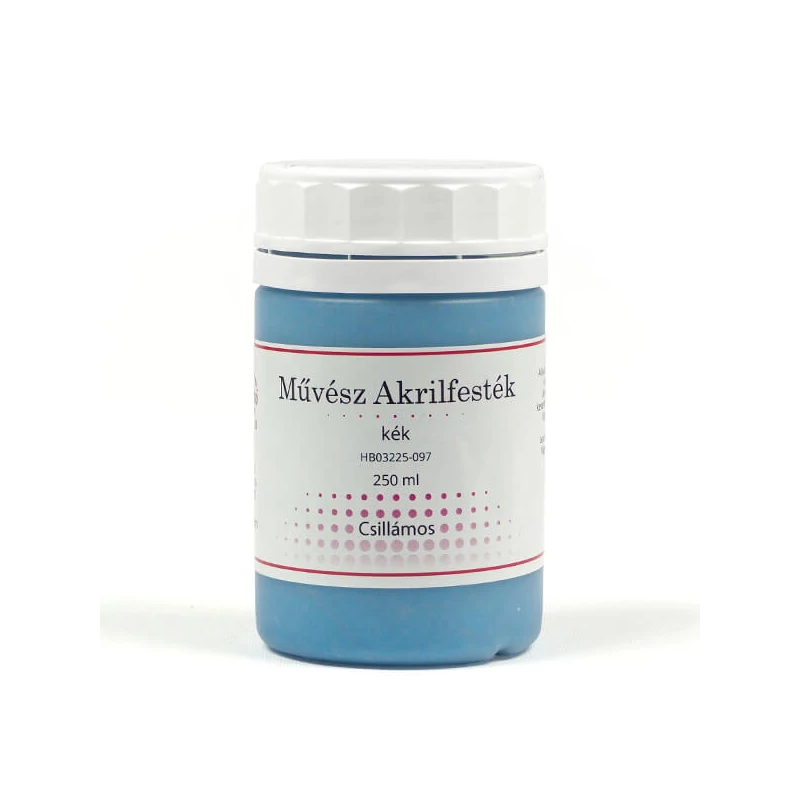 Umelecká akrylová farba, 250 ml - trblietavá, 97, modrá