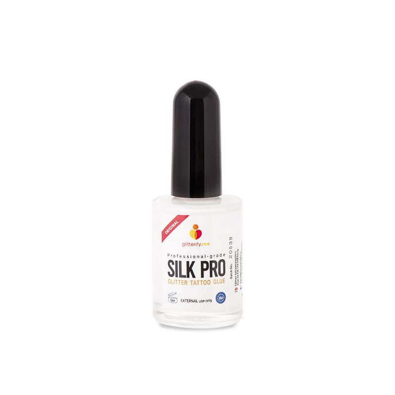 Lepidlo na tetovanie na trblietavé prášky, Silk Pro, 16 ml