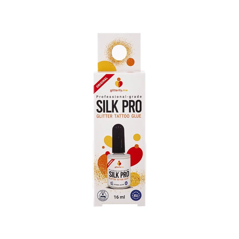 Lepidlo na tetovanie na trblietavé prášky, Silk Pro, 16 ml