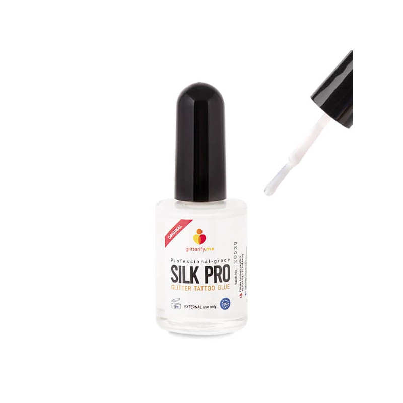 Lepidlo na tetovanie na trblietavé prášky, Silk Pro, 16 ml