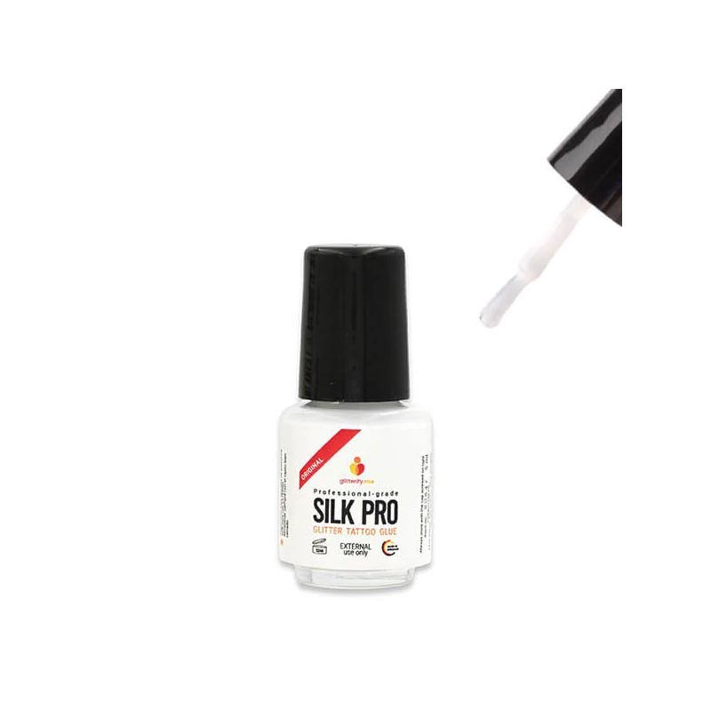 Lepidlo na tetovanie na trblietavé prášky, Silk Pro, 5 ml