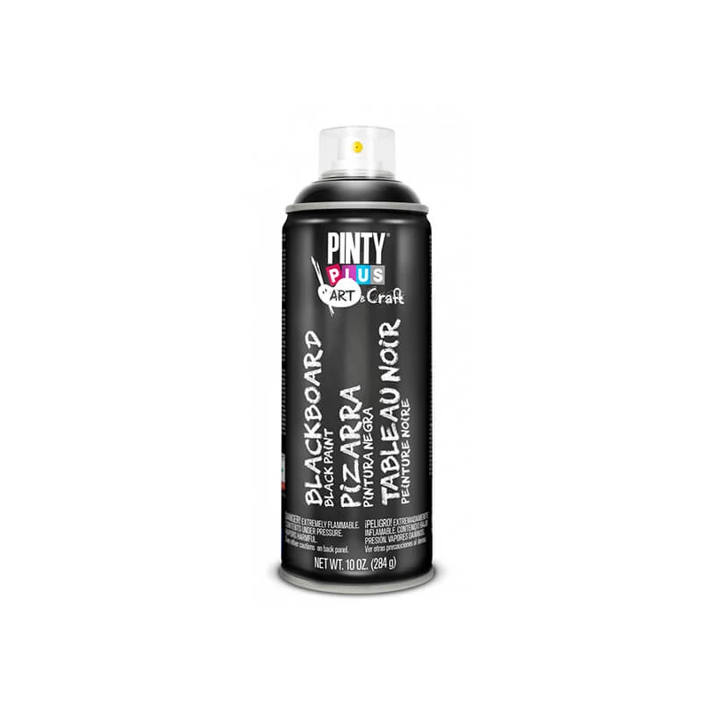 Tabuľová farba v spreji, Pinty Plus Art, 400 ml - čierna