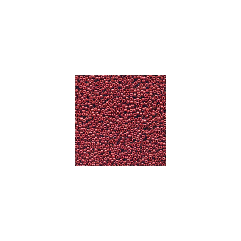 Miyuki japonské sklenené koráliky 11/0 - Duracoat Opaque Dyed Brick
