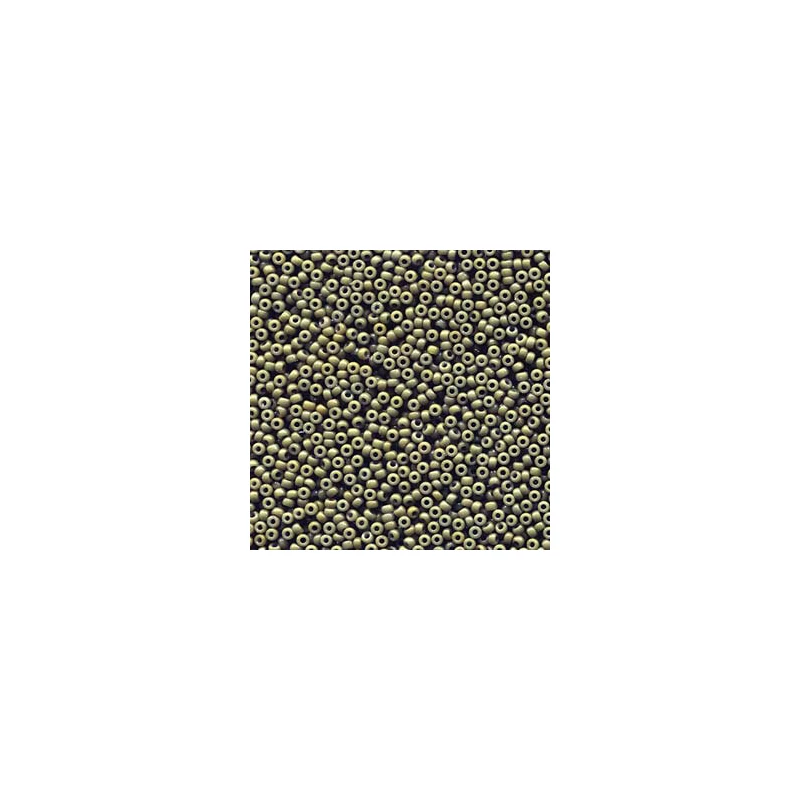 Miyuki japonské sklenené koráliky 11/0 - Duracoat Opaque Dyed Forest