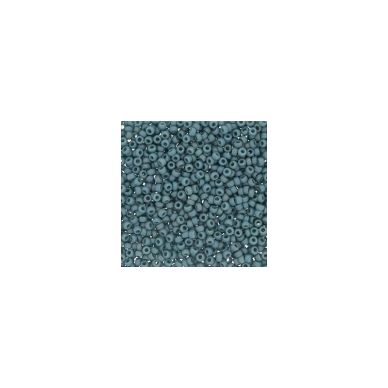Miyuki japonské sklenené koráliky 11/0 - Frost Opaque Glaze Rainbow Peacock