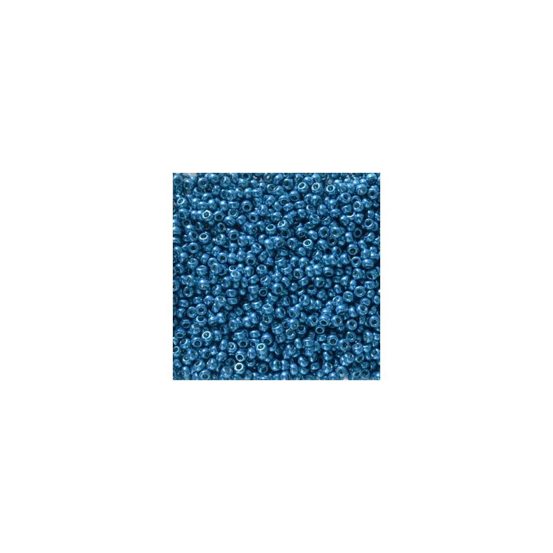 Miyuki japonské sklenené koráliky 11/0 - Duracoat Galvanized Dark Capri Blue