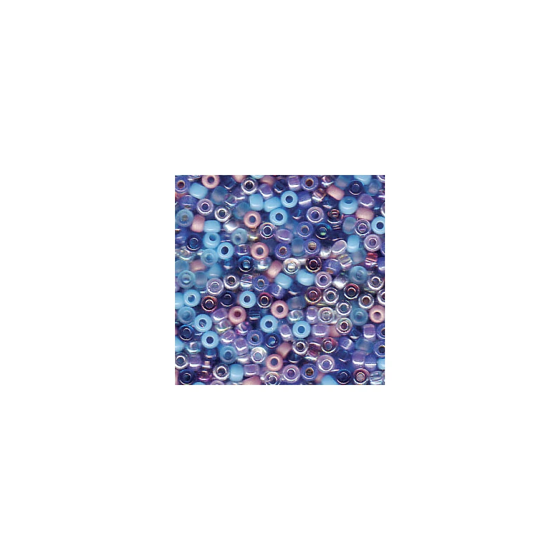 Miyuki japonské sklenené koráliky 11/0 - Mix Caribbean Blue