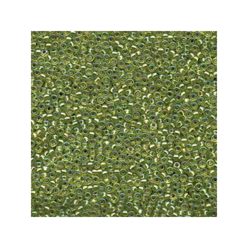 Miyuki japonské sklenené koráliky 11/0 - Silver Lined Chartreuse