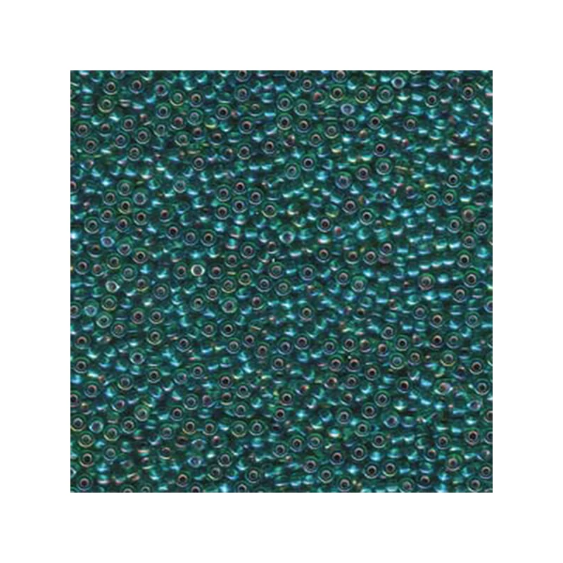 Miyuki japonské sklenené koráliky 11/0 - Silver Lined Emerald AB