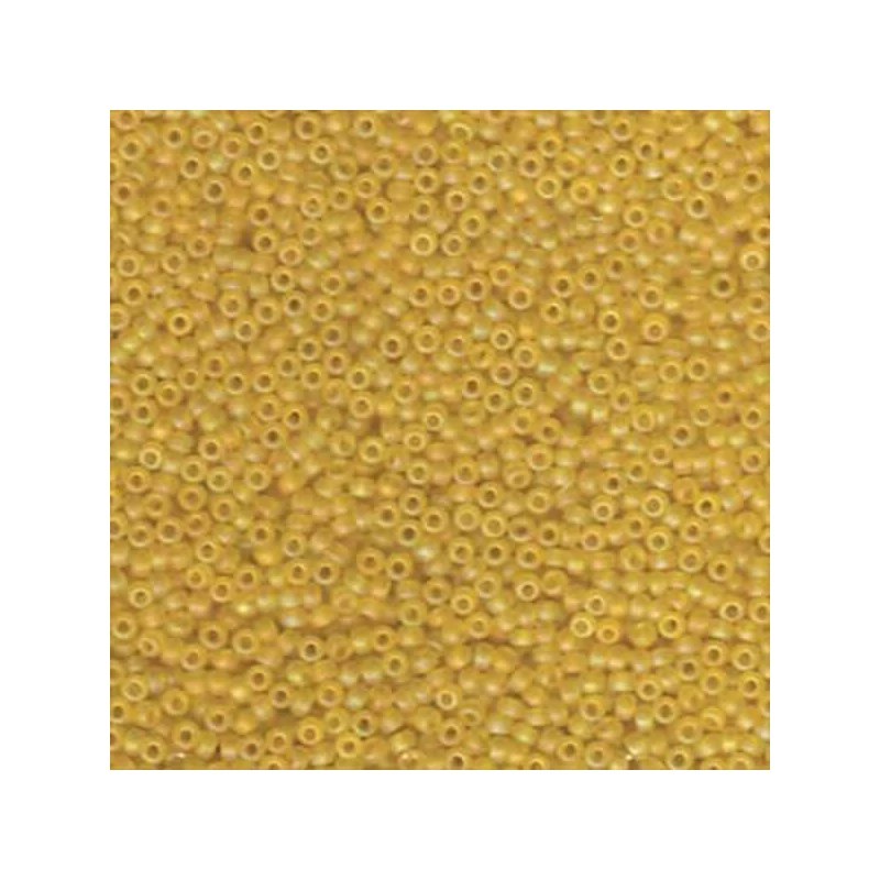 Miyuki japonské sklenené koráliky 11/0 - Matte Transparent Yellow AB