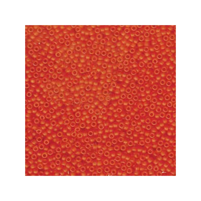 Miyuki japonské sklenené koráliky 11/0 - Matte Transparent Orange