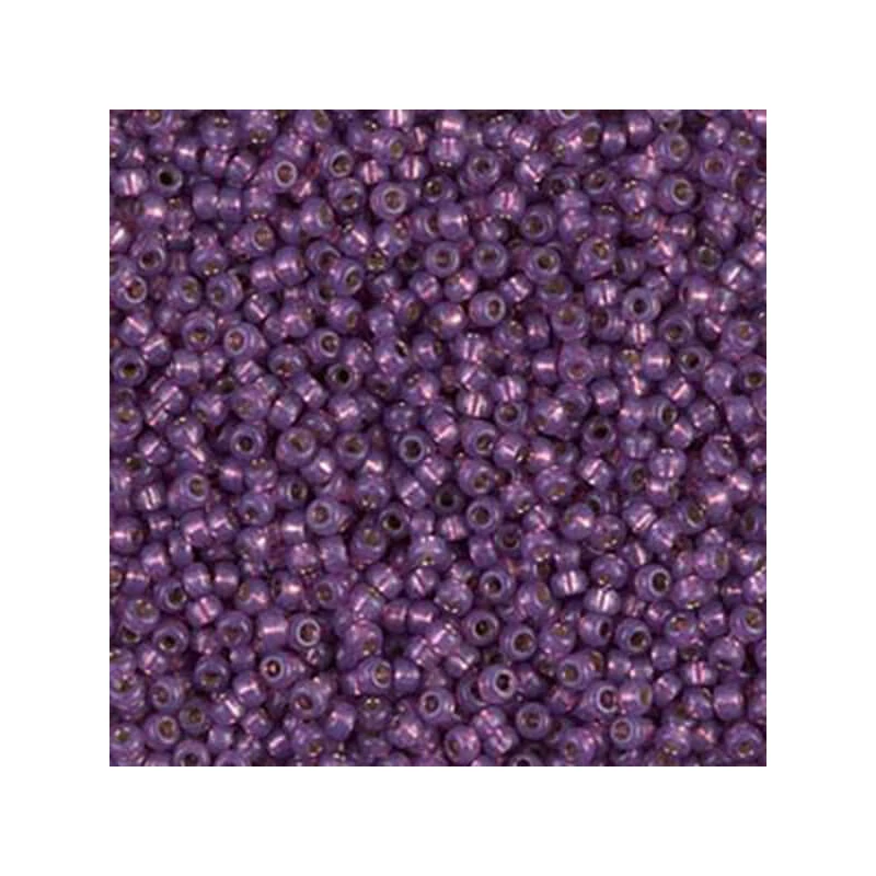 Miyuki japonské sklenené koráliky 11/0 - Duracoat Silver Lined Dark Lilac