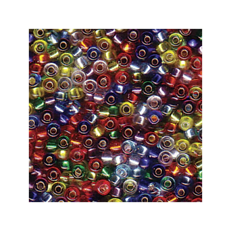 Miyuki japonské sklenené koráliky 11/0 - Mix Silver Lined Rainbow