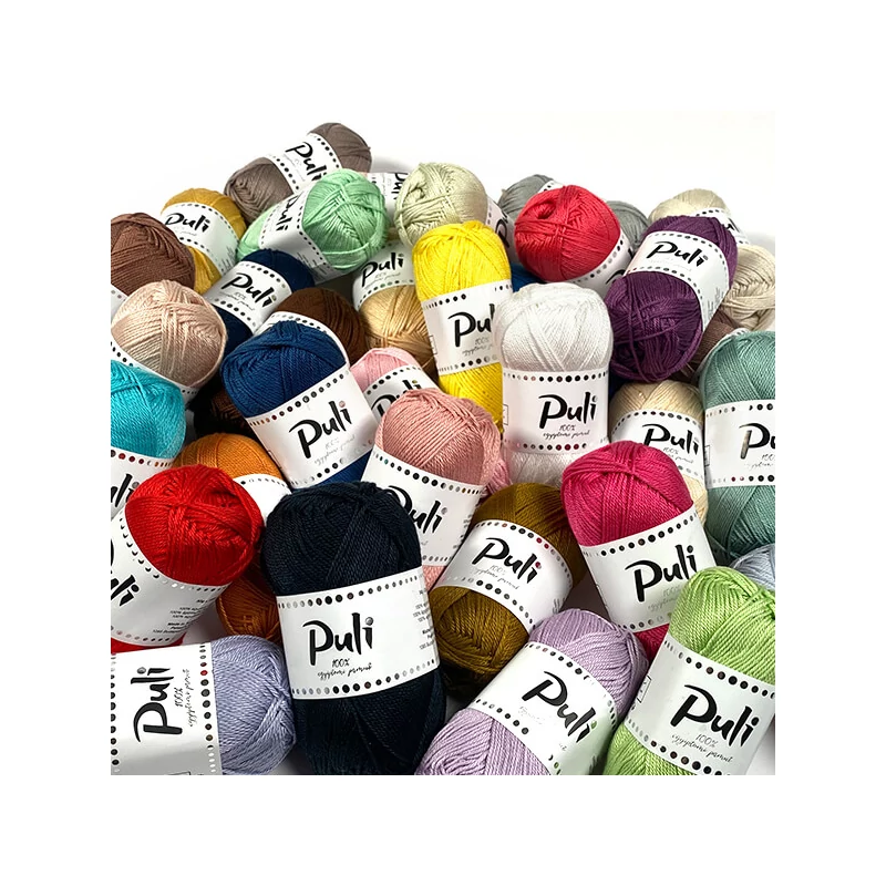 Bavlnená priadza Puli, 50 g - 2124