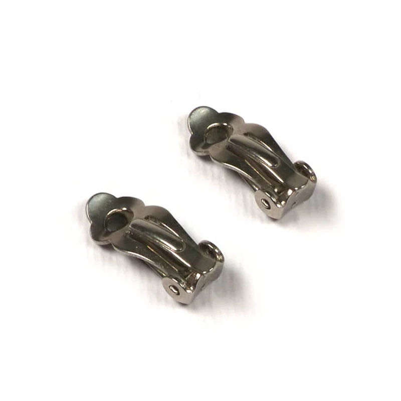 Náušnicový základ, klip, 16 mm - nehrdzavejúca oceľ