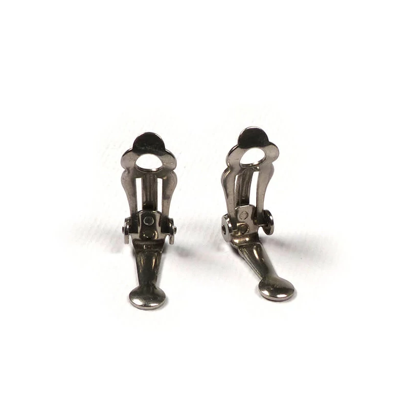 Náušnicový základ, klip, 16 mm - nehrdzavejúca oceľ