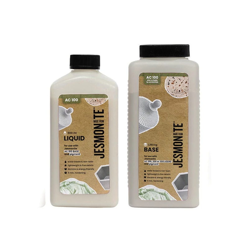 Systém akrylátovej živice Jesmonite BOX DUOSET AC100 - 500 ml tekutiny + 1250 g minerálneho prášku