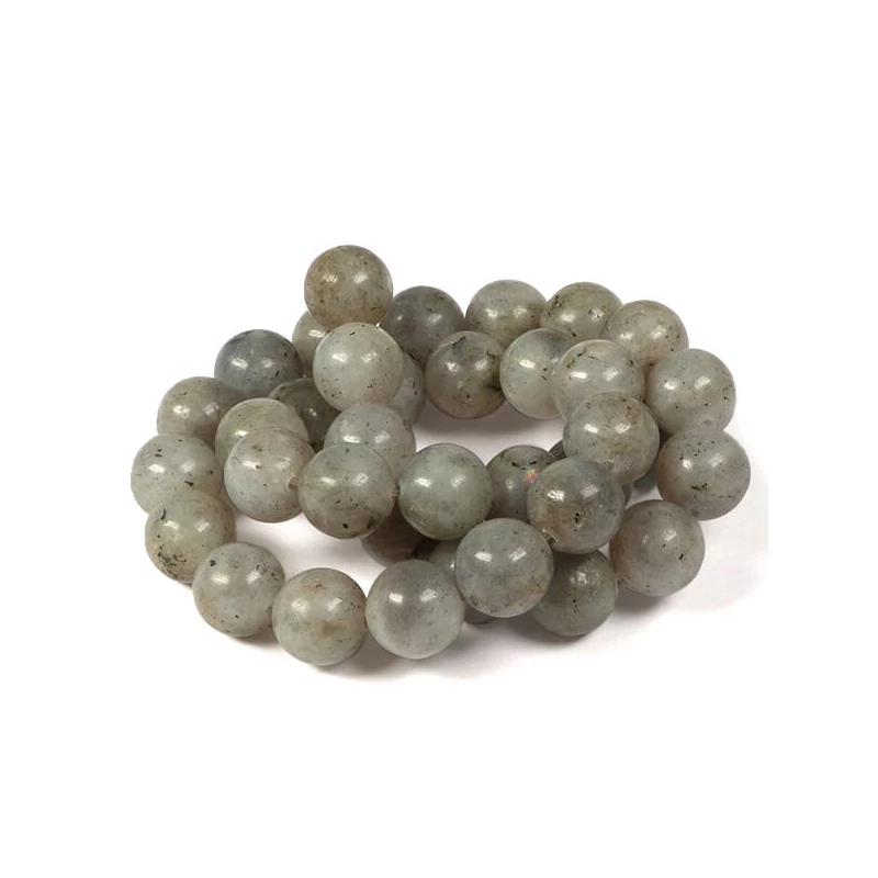 Labradorit 10 mm-es ásványgyöngyök 37 cm-es szálon