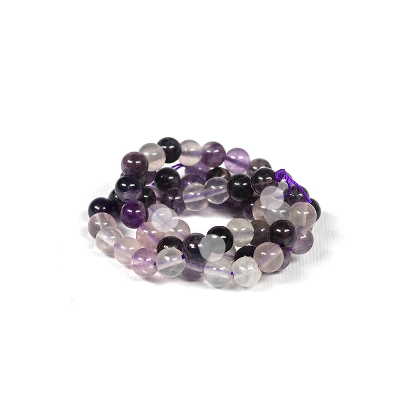 Minerálne koráliky - Fialový fluorit, 6 mm, 1 prameň