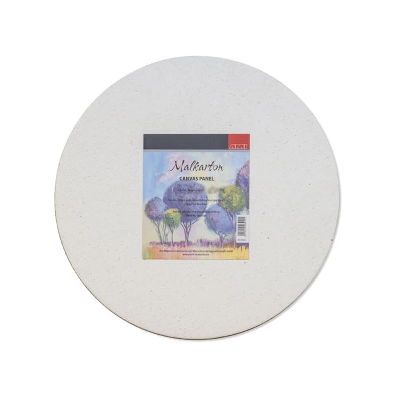 Šepsované maliarske plátno AMI - 15 cm, okrúhle