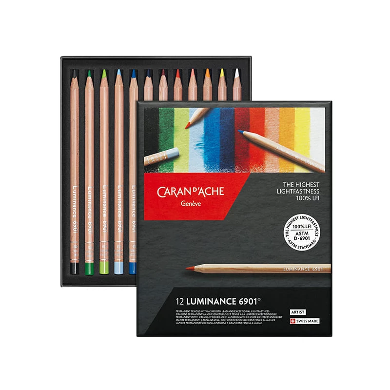 Sada farebných ceruziek Caran d'Ache Luminance 6901 - 12 ks